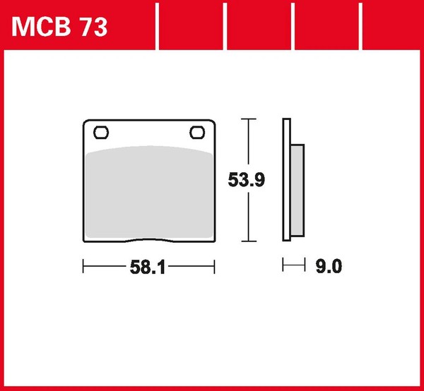 TRW Bremsbelag Performance Comfort (FüR: Suzuki GS 1000 GL GS100G 81 Hinten )-image