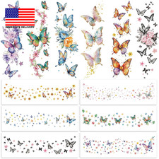 Glitter Butterfly Freckles Face Tattoos Sparkle Butterflies Body Temporary Makeu