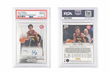 2021 PANINI PRIZM FLASHBACK SIGNATURES SILVER PRIZM TRAE YOUNG PSA 10 AUTO
