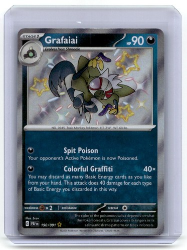 Grafaiai * Near Mint or Better * Paldean Fates * #190/091 * Pokemon