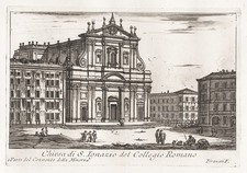 Piranesi - Rome Rom Chiesa di Sant Ignazio Italien Italy Italia Kupferstich 1748