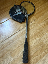 Jaguar Vitesse Professional Squash Racket with Jaguar Cover/Case Black/Silver