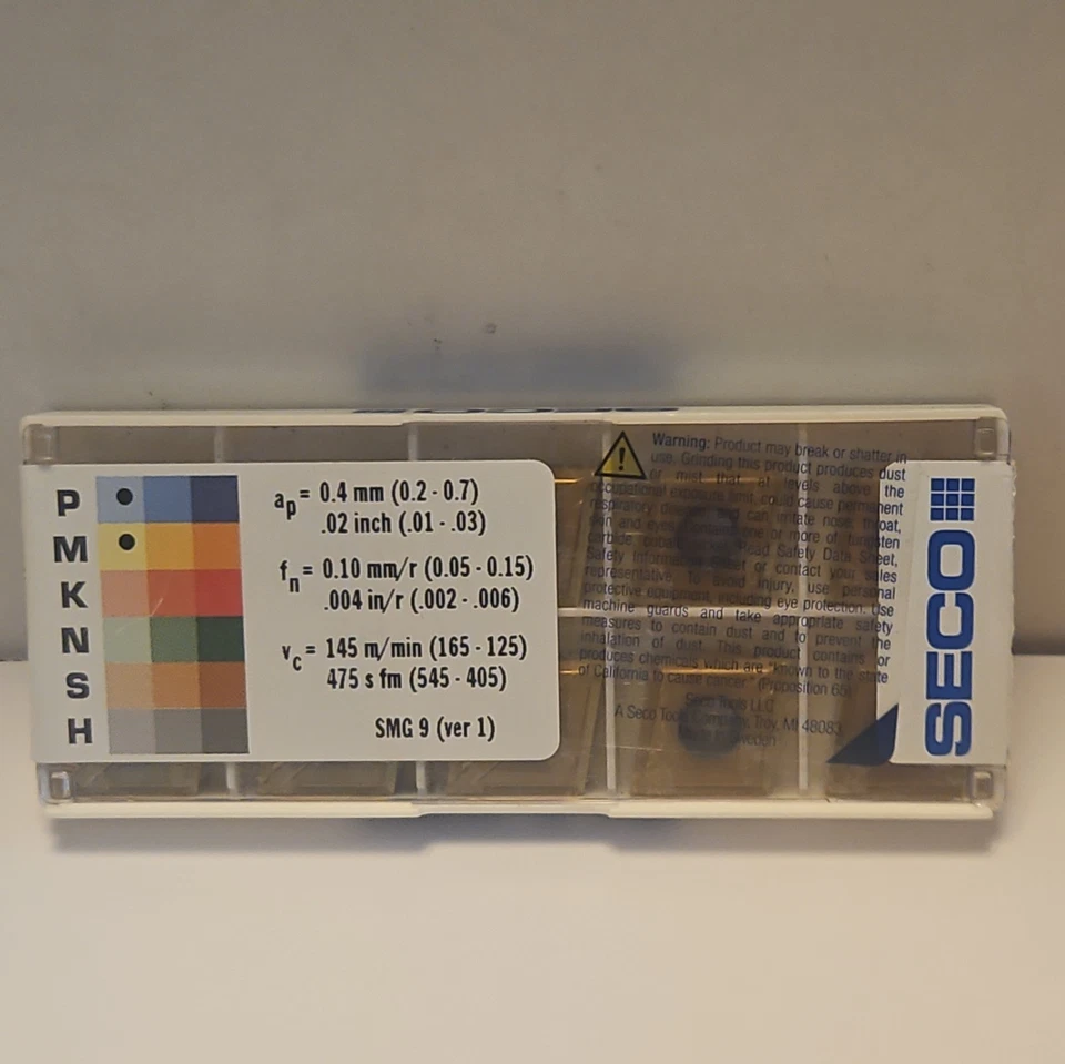Seco Turning Insert: CNMG430.5-FF2 CP500 CNMG1204402-FF2 , Carbide LOT774 - Image 2 of 4