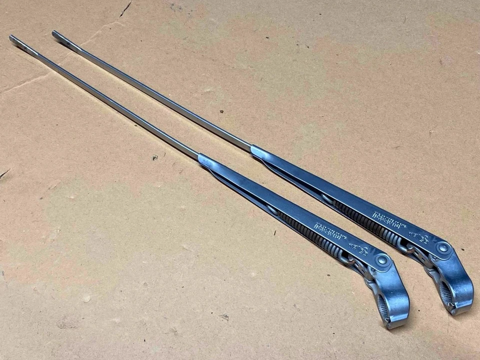 73-84 Chevy GMC Truck STAINLESS WINDSHIELD WIPER ARMS Square Body K5 Blazer - Image 3 of 4