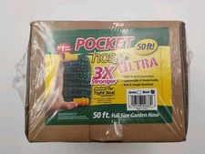 Pocket Hose Ultra Lightweight Expanding Hose 50’ 3X Stronger Never Kinks New!