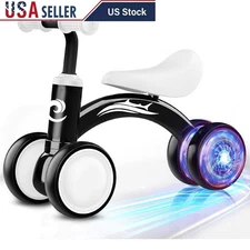 Toddlers Balance Bike 10-36 Months Colorful Light Safe Sturdy Easy Assemble New