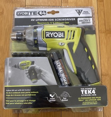 RYOBI TEK4 HP53L 4V Cordless Screwdriver Drill - New Sealed