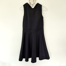 Lucy Paris Dress size 14 black A-Line sleeveless designer work party Midi 