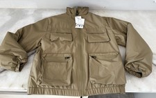 Zara Puff Jacket Kids Size 11-12 Tan Color