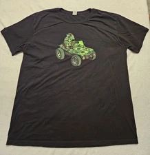 Pacifica Gorillaz Jeep Virtual Band Noodle Feel Good Black Tee. Y2K.