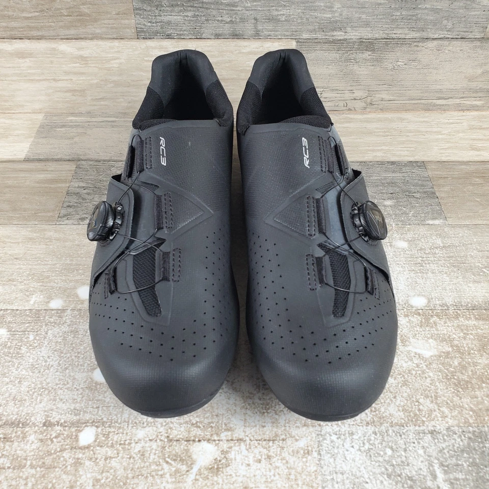 Shimano SH-RC300 Dynalast Mens Road Cycling Shoes Sz 11.8 Black Bike Sneakers - Image 2 of 4