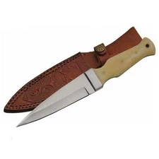 Rite Edge Bone Boot Knife 9 Inch Fixed Blade with Sheath Stainless Steel