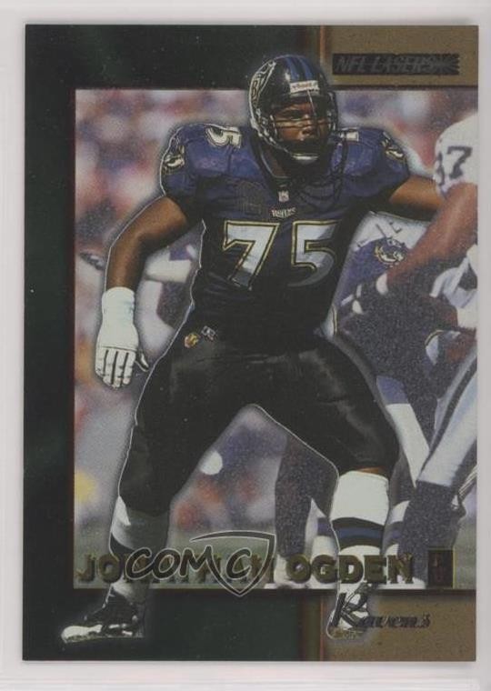 1996 Score Board NFL Lasers Jonathan Ogden #75 Rookie RC HOF 1gx2