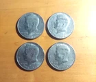 1776 1976 Denver mint Kennedy Bicentennial Half Dollar U S 4 coins