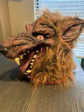 Full 360 Head Werewolf Mask Wolf Man Halloween Adult Faux Fur Realistic Scary