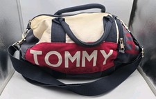 Vintage Y2K Tommy Hilfiger Mini Duffle Bag Gym Retro Red White Blue Unisex