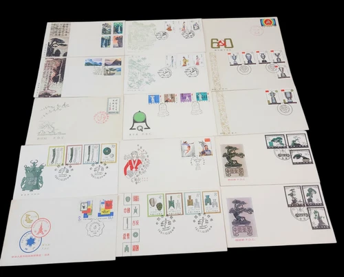 35 Lot 1980-1981 FDC China PRC Stamps First Day Covers Nice Cachets