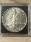 1987 American Silver Eagle Coin, 1 oz US $1 Dollar, Toned, Uncirculated Mint
