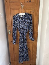 Image of Fabienne Chapot Women's Patterned Maxi Dress Size 34 Blue