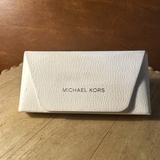 Michael Kors Eyeglasses / Sunglasses White Leather Case