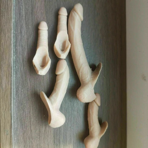 5 x BIG 1/6 Scale Male Dark Suntan Pale Skin Genitals Penis For 12" Male PH Body - Foto 10 di 16