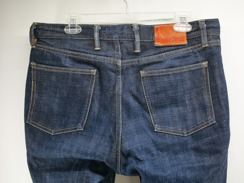Taylor Stitch Democratic Jeans Men's Size 34 Blue Denim Selvedge Button Fly - Picture 12 of 17