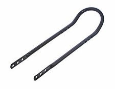 20" LONG GENUINE VINTAGE LOWRIDER BICYCLE STEEL SHORT BACK SISSY BAR IN BLACK.