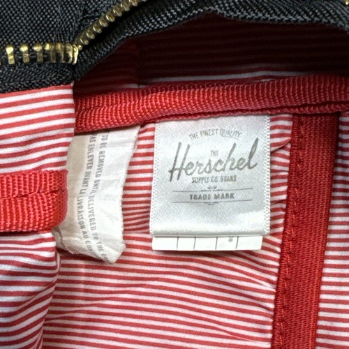 Herschel 2 Strap Backpack Black And Green Candy Cane Inside - Picture 9 of 10