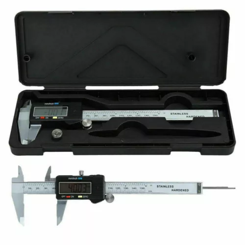 6" Inch/150mm LCD Digital Electronic Vernier Caliper Micrometer Stainless Steel