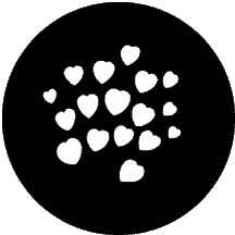 Rosco 77093 Steel Gobo, Hearts - Rogue R1X