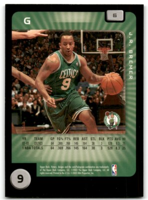2003-04 Upper Deck Victory Basketball Card J.R. Bremer #6 Boston