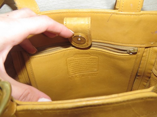 Coach Waverly Soho gelb Leder Handtasche Schnalle Schultertasche 4157 Mark LESEN - Bild 24 von 24