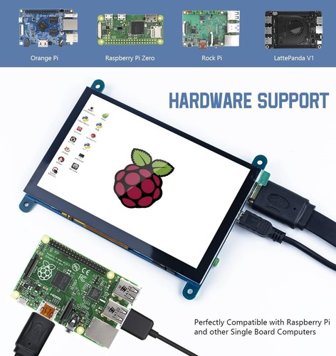 5 Inch IPS LCD Touch Screen Display Panel 800×480 Capacitive Screen HDMI Monitor - Picture 5 of 8
