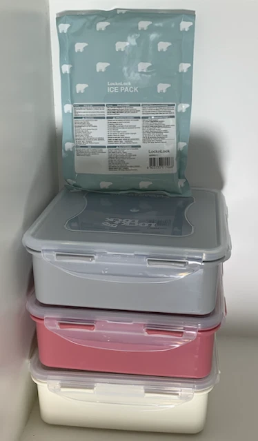 LocknLock Picknick-Set Kühl-& Isoliertasche inkl. 3 Dosen je 1,2l und 1 Kühlpack - Bild 4 von 4