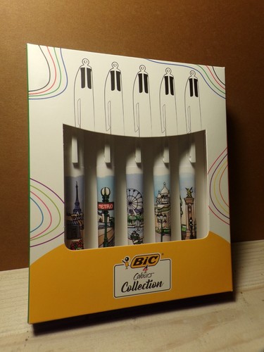 STYLO BIC 4 couleurs ça roule avec les départements du TOUR DE FRANCE
