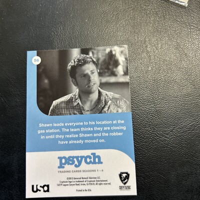 Jb23 Psych Season 1-4 Cryptozoic 2013 #56 James Roday Rodriguez SHAWN Spencer