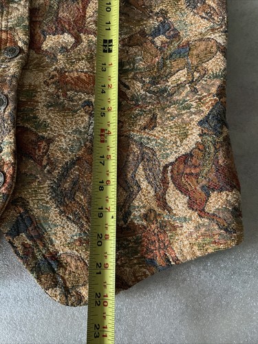 EUC VTG Carol Little Sport Southwestern Tapestry Vest Medium Made In USA - Picture 5 of 7