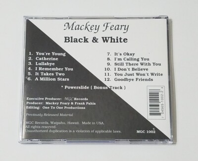 洋楽 Mackey Feary 11:30 p.m. CD aor Mackey Feary: Black & White CD (MGC Records, -- VERY GOOD