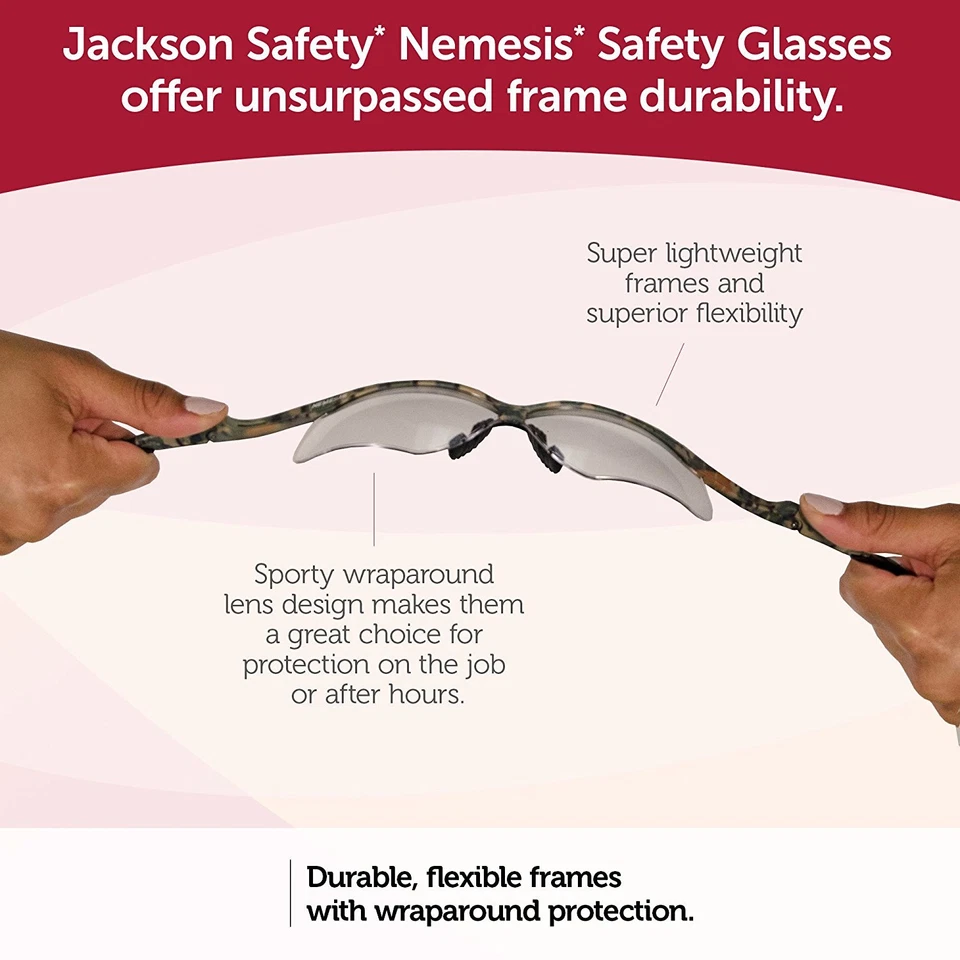 GAFAS DE SEGURIDAD KLEENGUARD NEMESIS GAFAS DE SOL GAFAS DE TRABAJO DEPORTIVAS Z87+ Foto 2 de 4