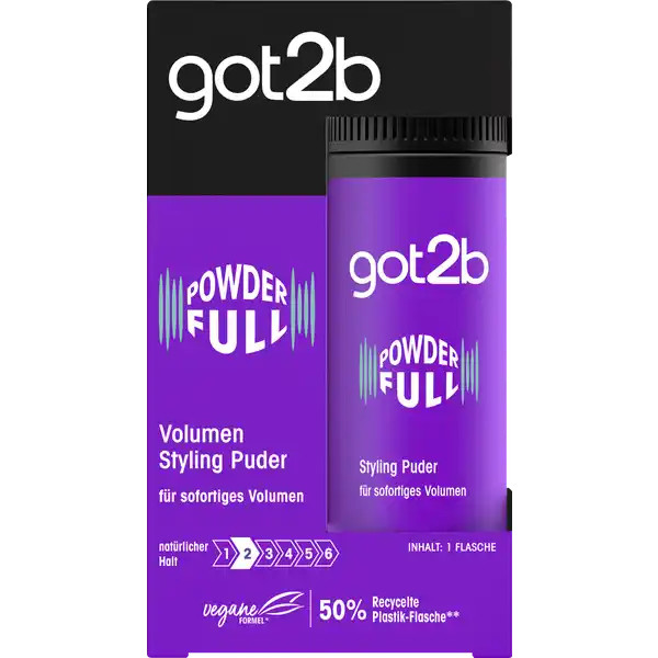 пудра для укладки волос got2b POWDER с мгновенным эффектом придания объема - Сделано в Германии- НАНЕСЕНИЕ БЕСПЛАТНО