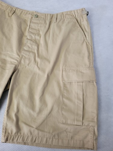 Men's Cargo Shorts Size 39" to 43" Tan Rothco BDU Shorts 37572 Work, Military - Picture 7 of 7