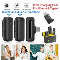 Lavalier Microphone Wireless Audio Video Recording Mini Mic For Android/iphone