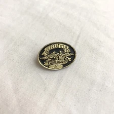 Abate MDA Ride Pinback Motorcycles 1989 Muscular Dystrophy Awareness Black Gold
