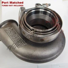 3 5/8" V-Band Flange & Clamp OUTLET Kit for Precision Turbo Vband IN/OUT 304 SS