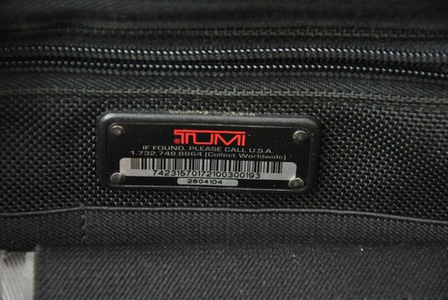 TUMI Expandable Organizer Laptop Brief Briefcase Bag 26041D4 Ballistic Nylon 10 - Picture 6 of 10