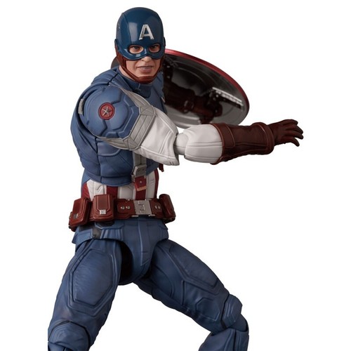 MAFEX No.220 CAPTAIN AMERICA Classic Suit The Winter Soldier Medicom Toy Figure - Picture 5 of 13