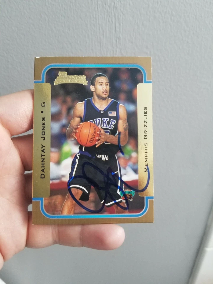 2003-04 Bowman Gold #115 Dahntay Jones autograph basketball card. Duke.  Rookie - Image 4 of 4