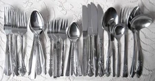 26 Piece Lot Farmhouse KITCHEN BOHO Mismatched Stainless Silverware Set