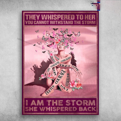 Awareness Ribbon - They Whispered To Her, You Cannot Withstand The Storm, I A...