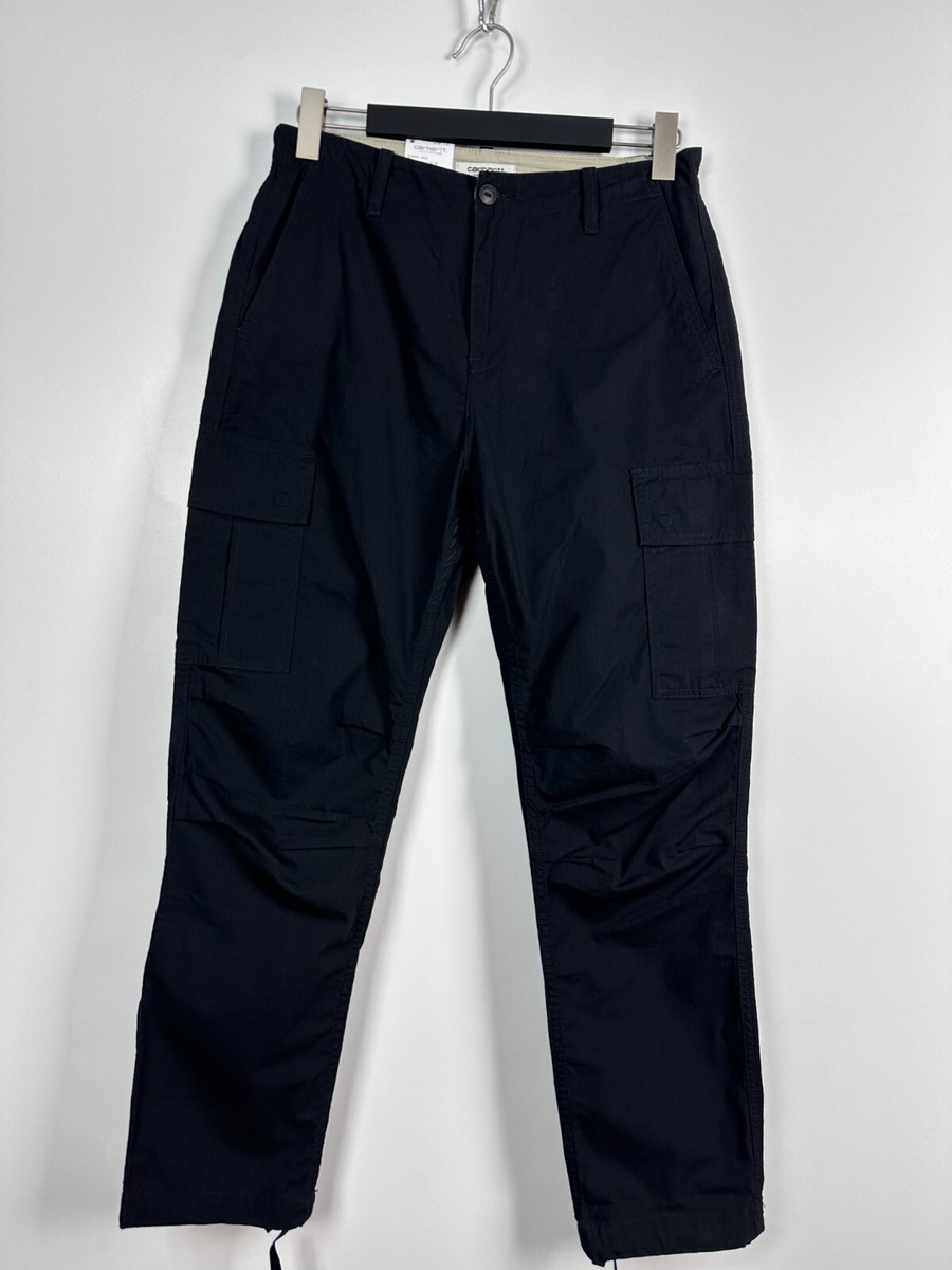 Carhartt Womens Black Straight Leg Cotton Mid-Rise Ripstop Cymbal Pants  Size 29